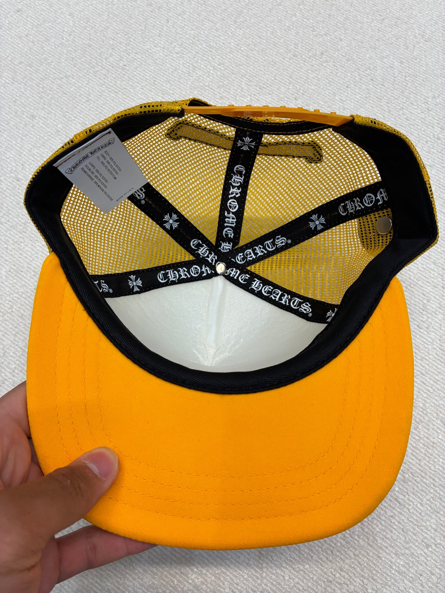 Chrome Hearts Multicolor Cross Hat Yellow