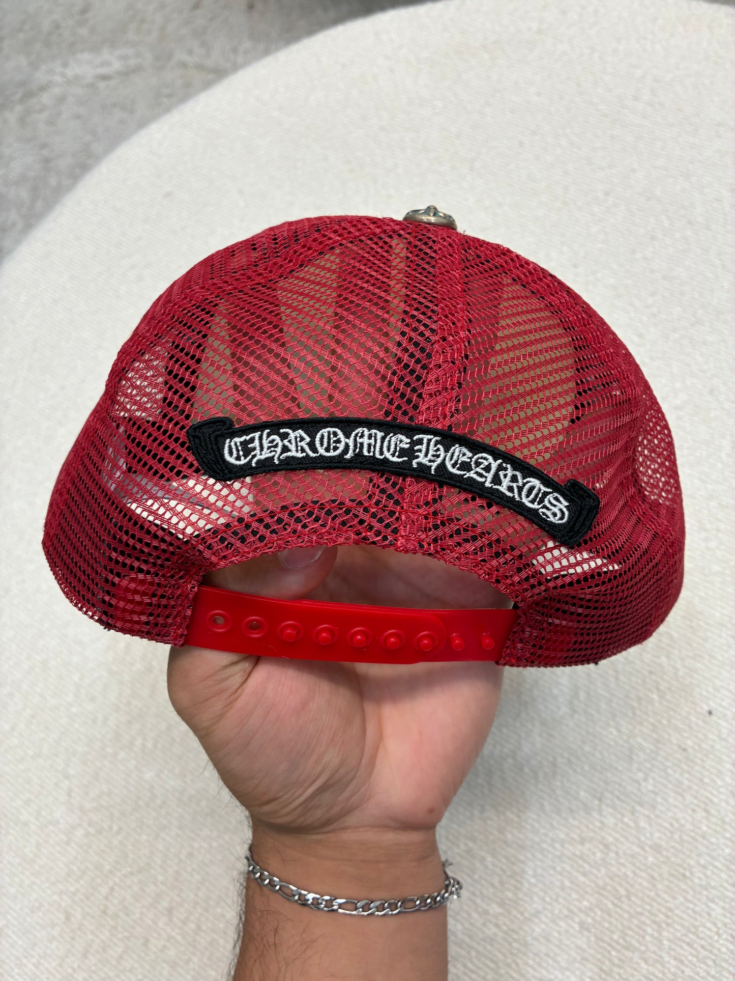 Chrome Hearts Multicolor Cross Hat Red