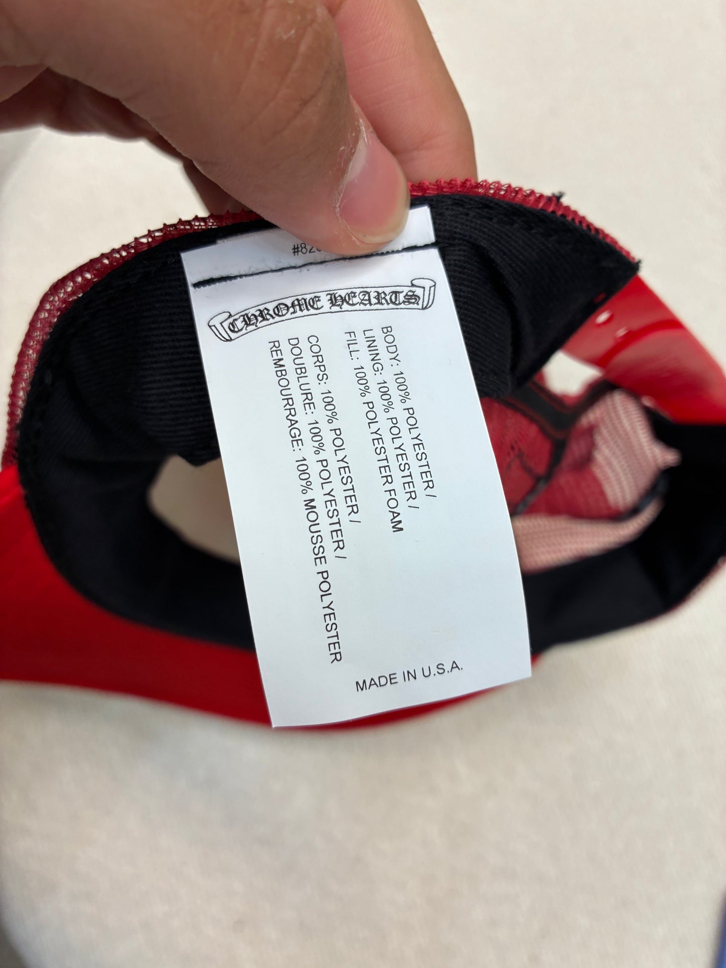 Chrome Hearts Multicolor Cross Hat Red
