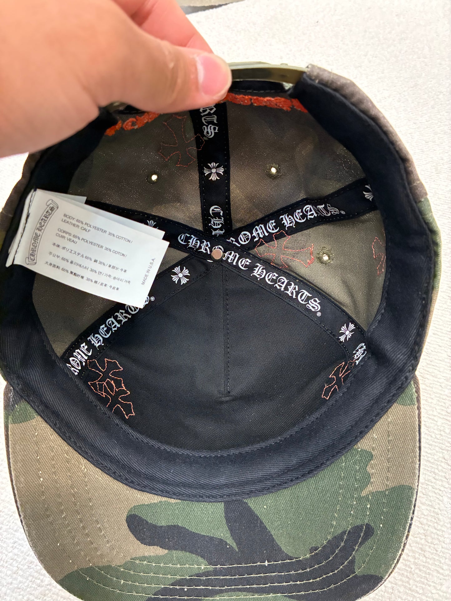 Chrome Hearts CH Cross Patch Hat Camo