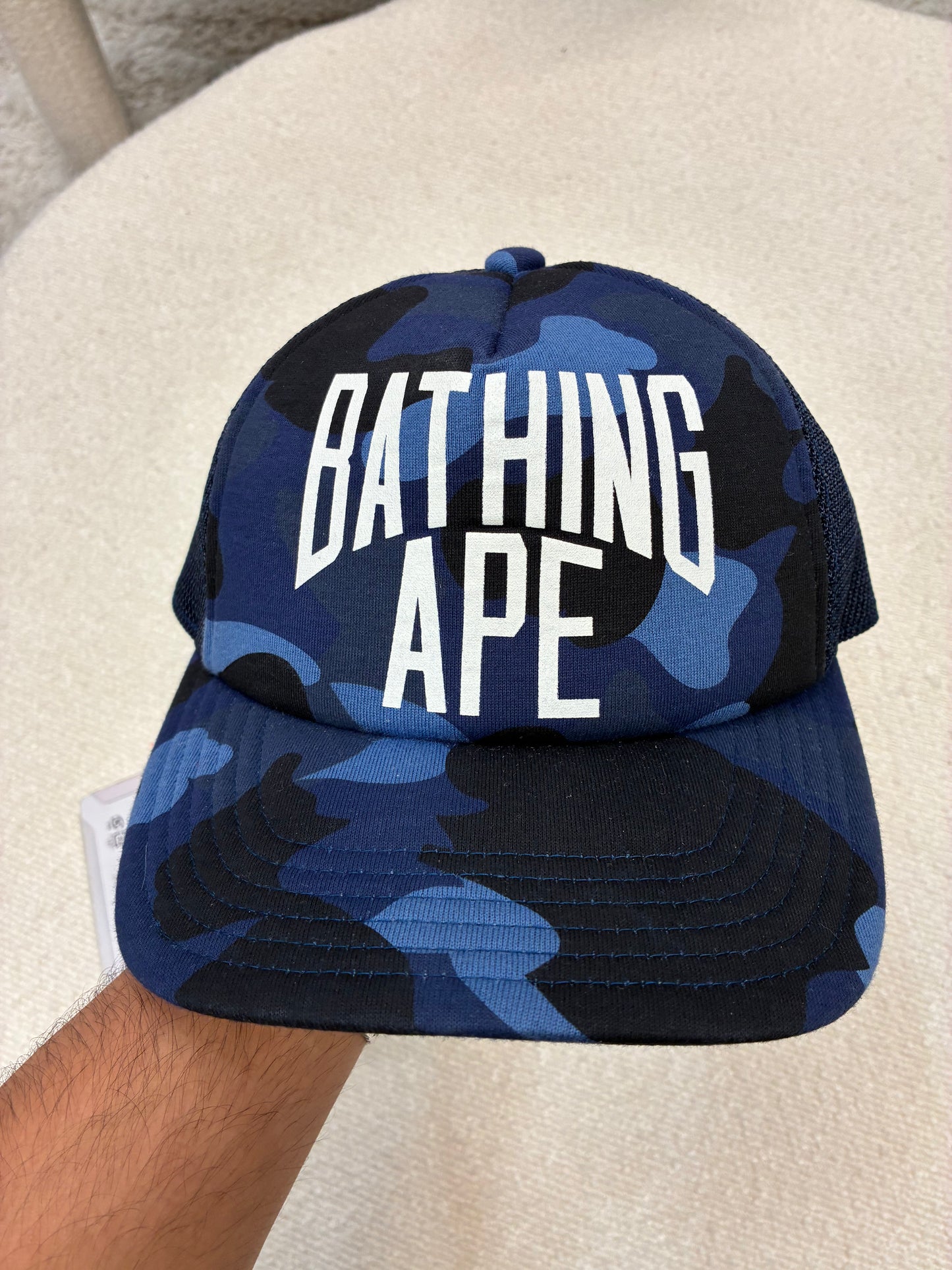 Bathing Ape Blue Camo Hat