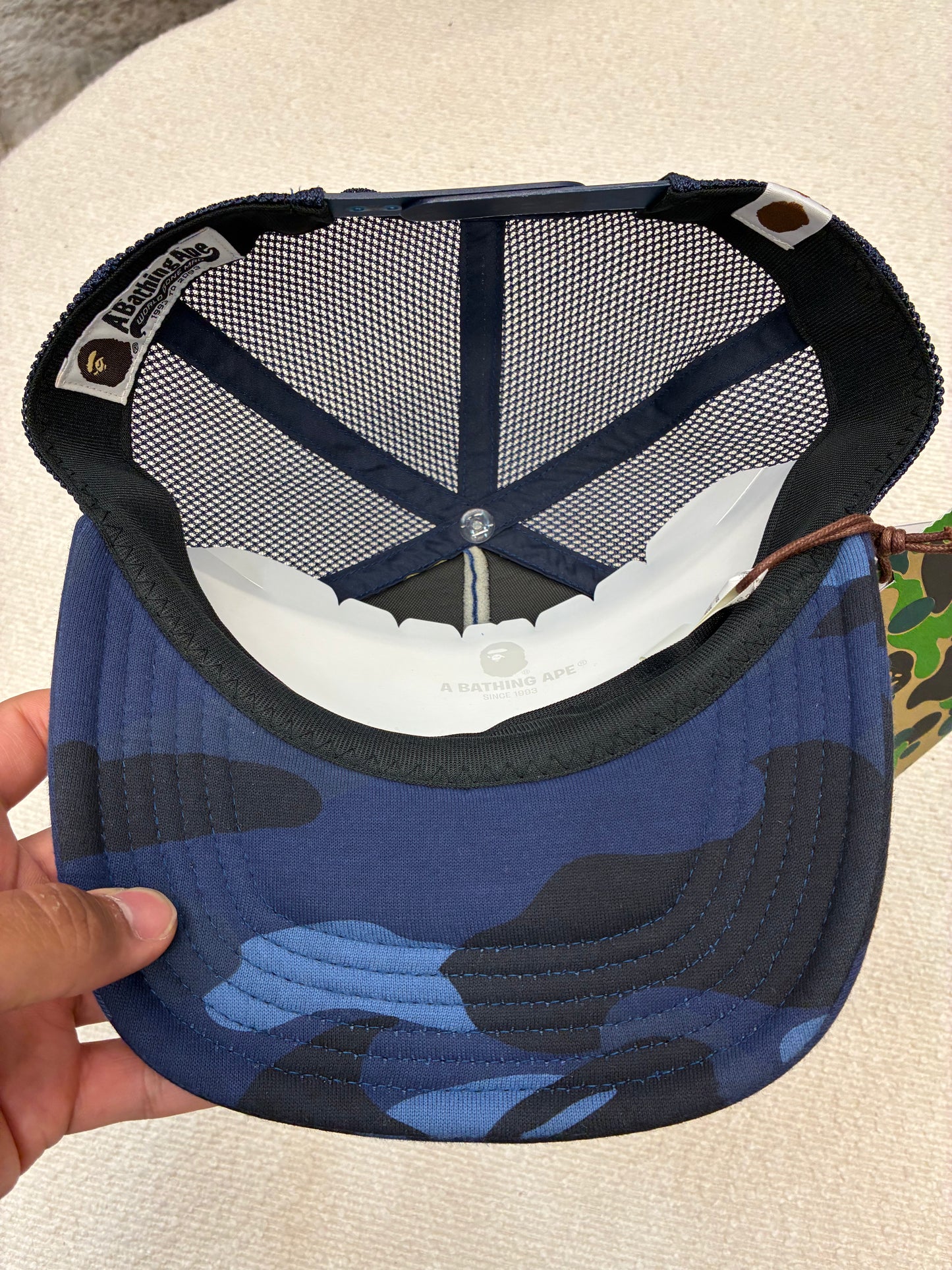 Bathing Ape Blue Camo Hat