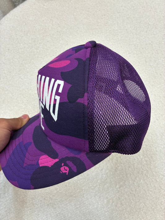 Bathing Ape Purple Camo Hat