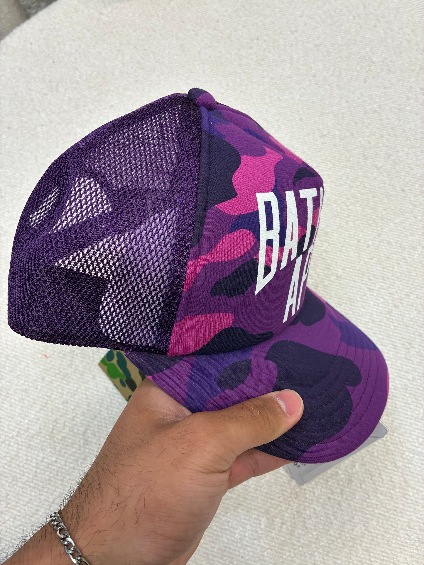 Bathing Ape Purple Camo Hat