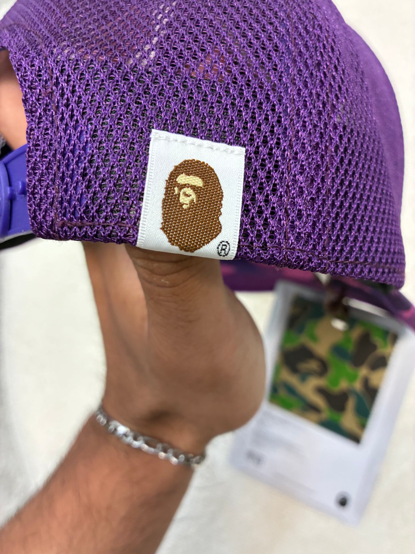 Bathing Ape Purple Camo Hat