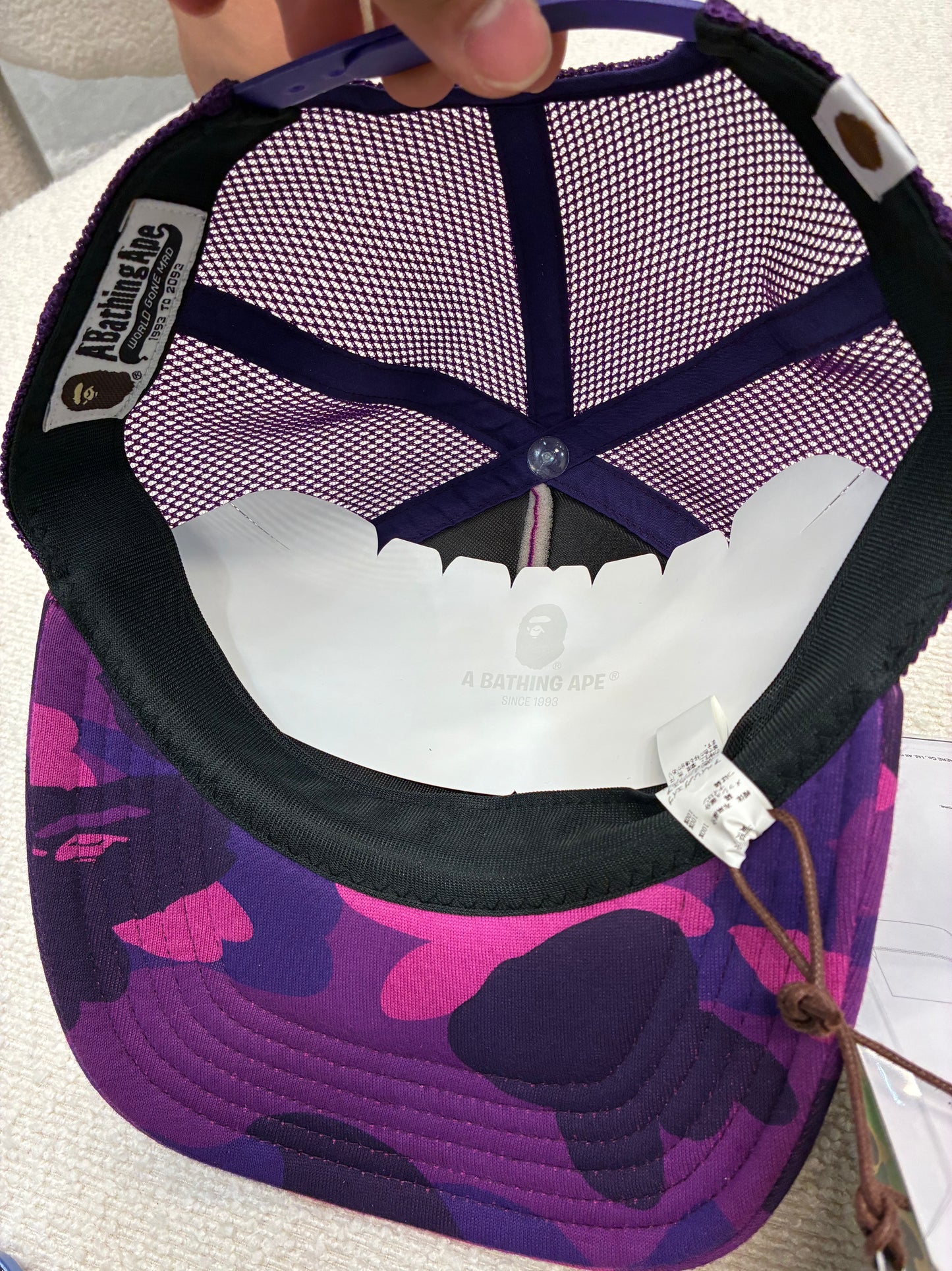 Bathing Ape Purple Camo Hat