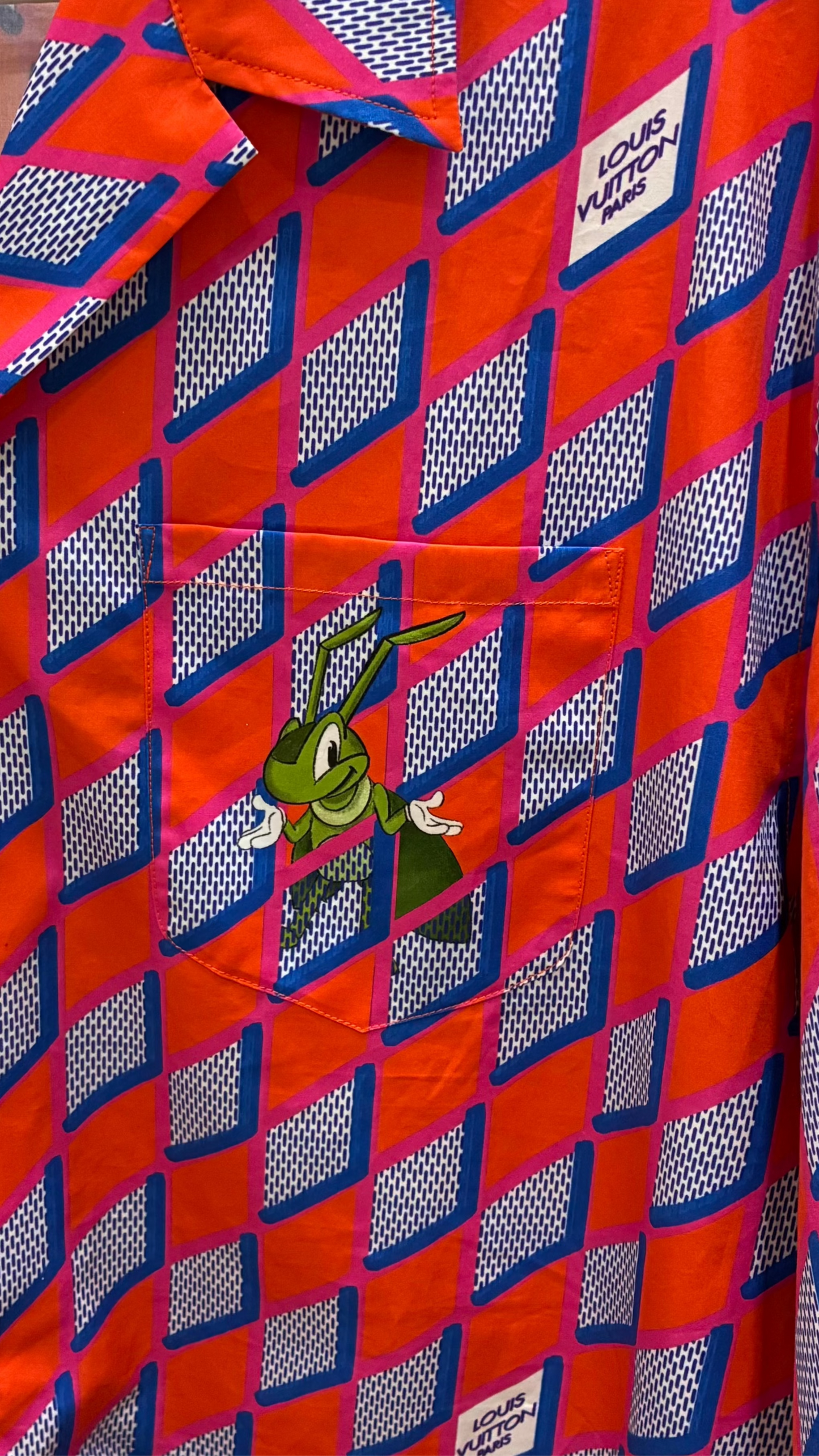 Louis Vuitton Diamond Damier Cricket Logo Shirt
