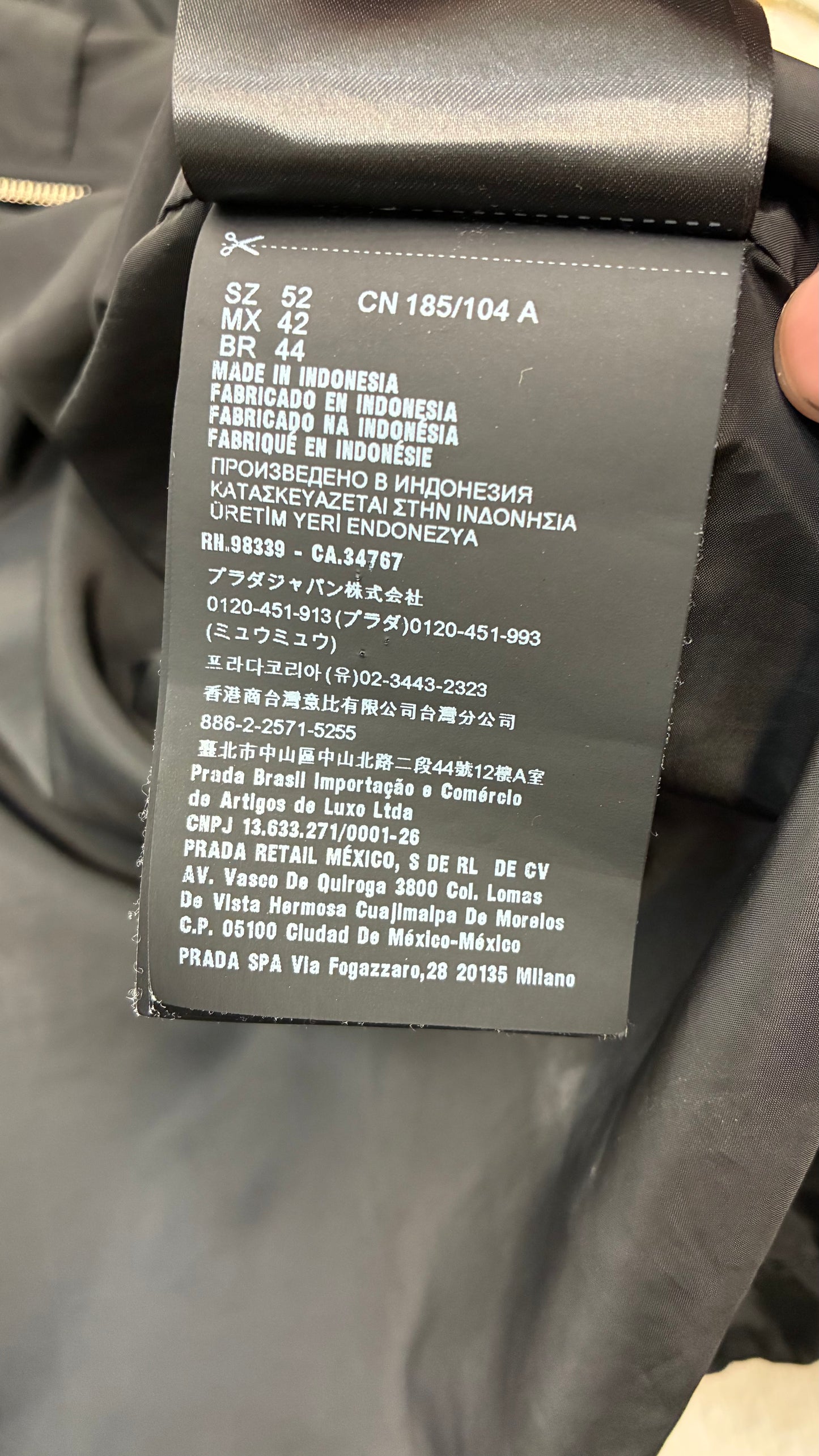 Prada Nylon Blouson Jacket