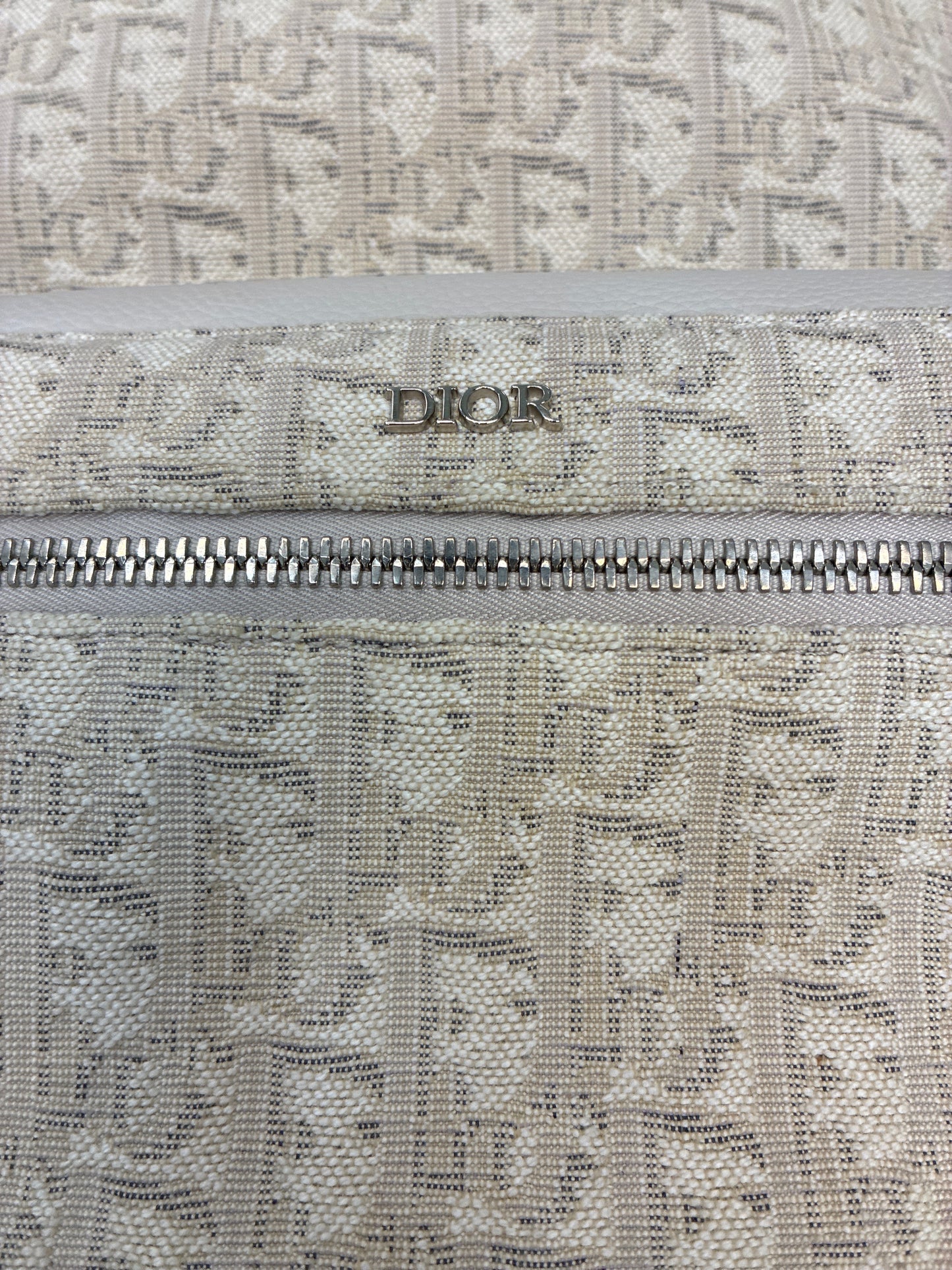 Dior White Ride Oblique Backpack
