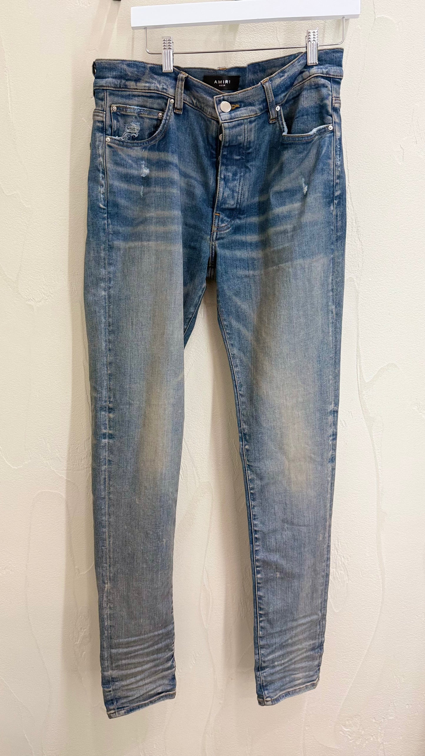 Amiri Distressed Slim Fit Jeans