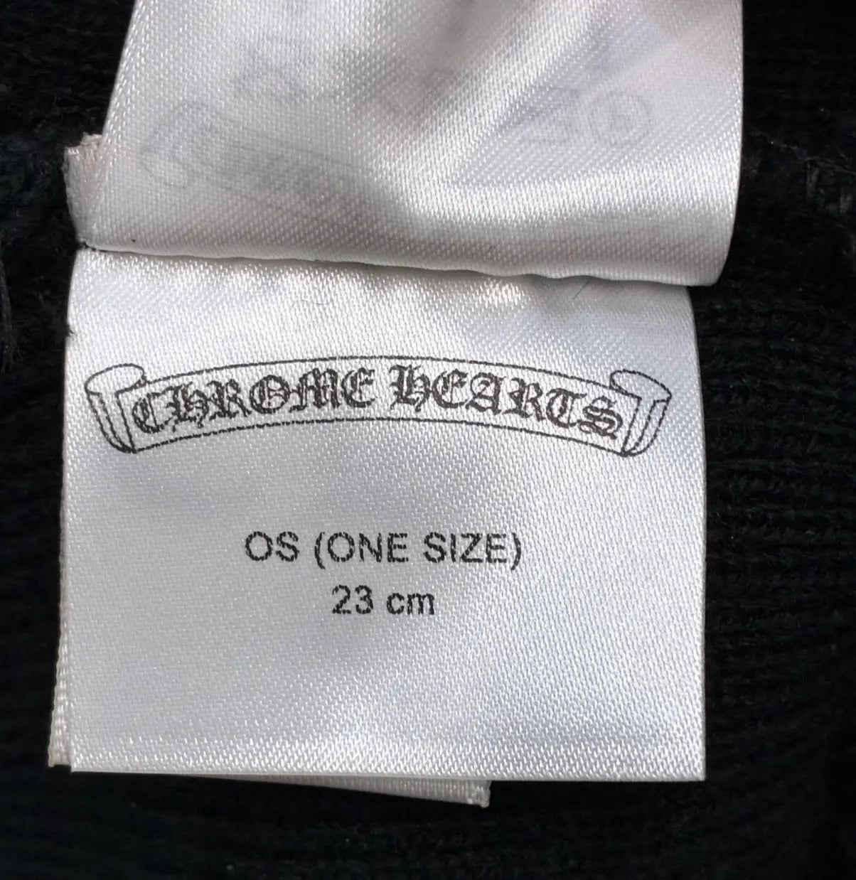 Chrome Hearts Black Beanie