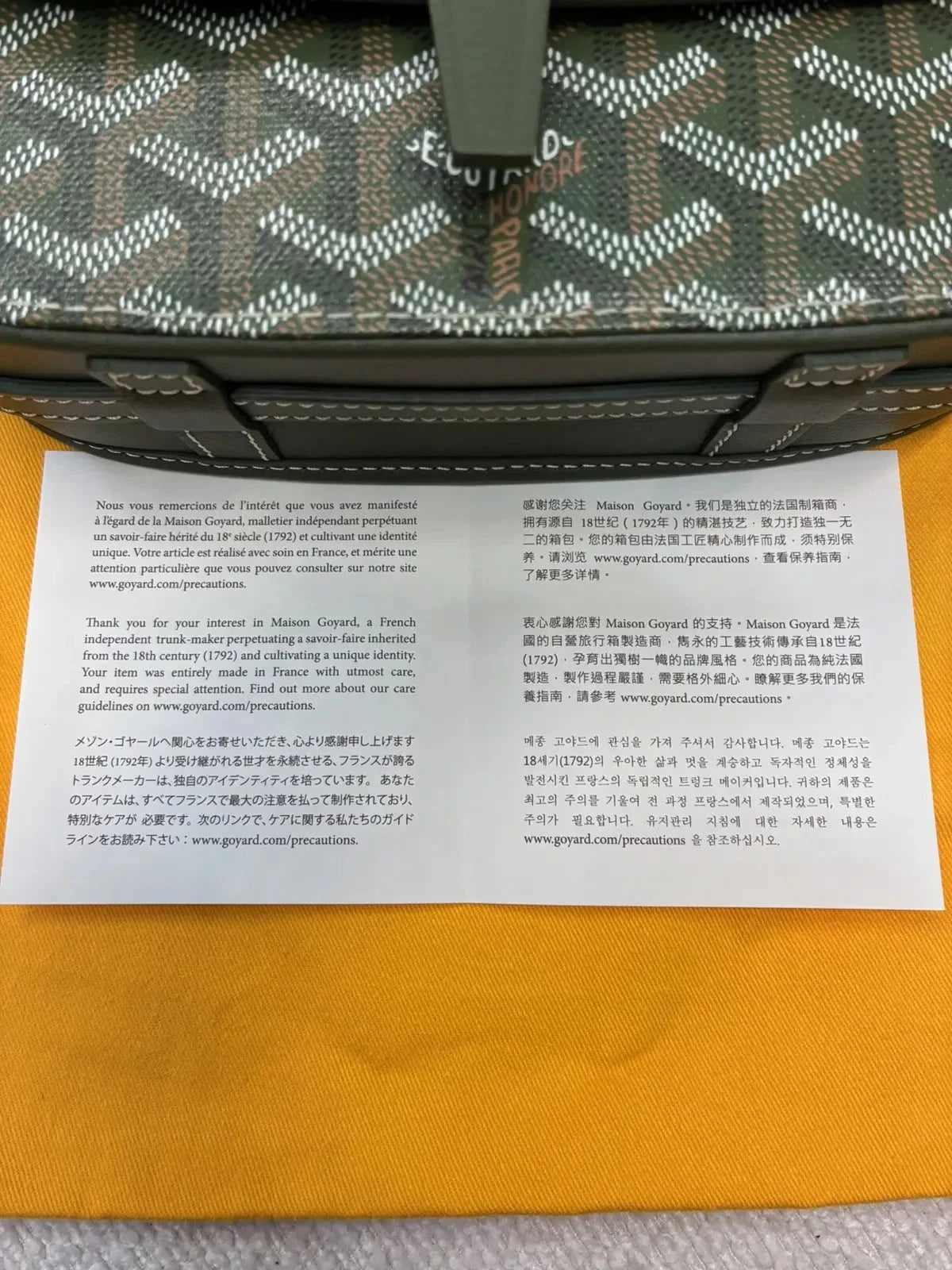 Goyard Belvedere PM Khaki Limited Edition