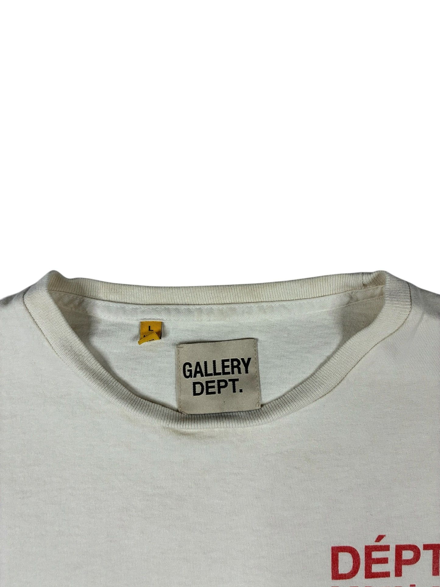 Gallery Dept Logo T-Shirt 'Cream'