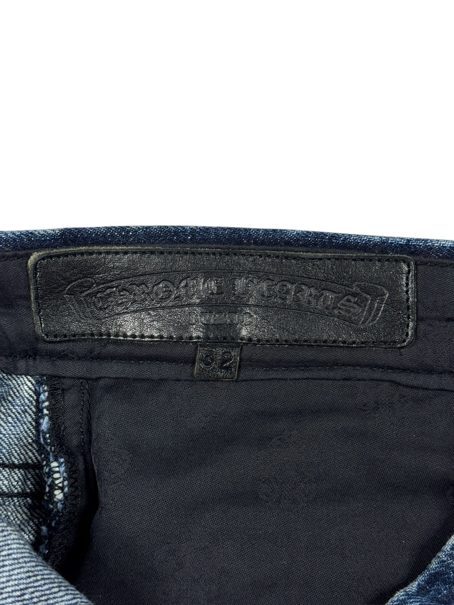 Chrome Hearts Loose Ends Denim Cross Patch Jeans