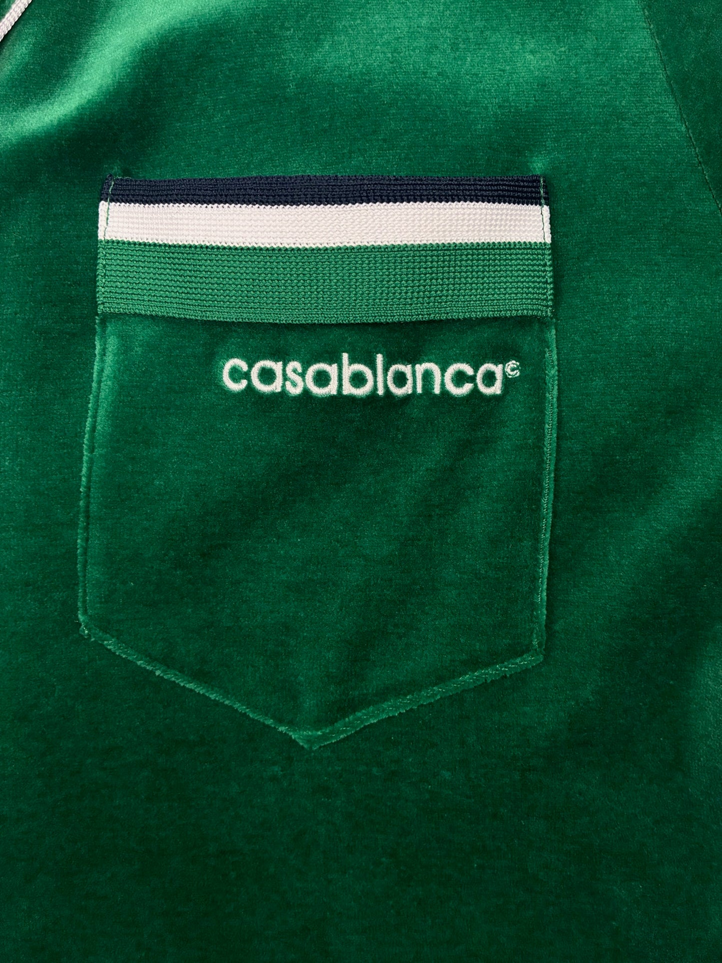 Casablanca Velour Shirt Green