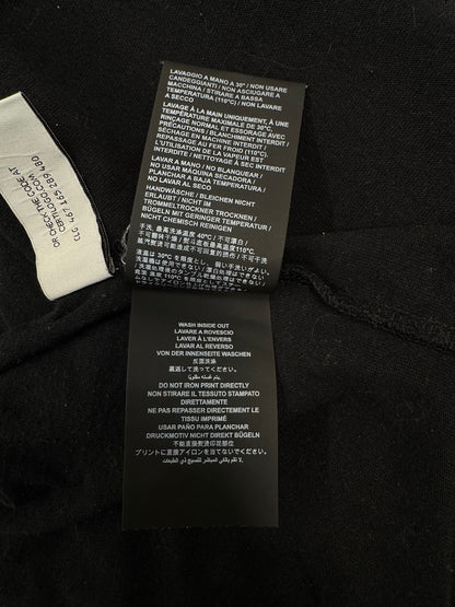 Palm Angels black glitter logo over t-shirt