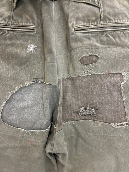 Kapital High Waisted Nime Pants 'Khaki Green'