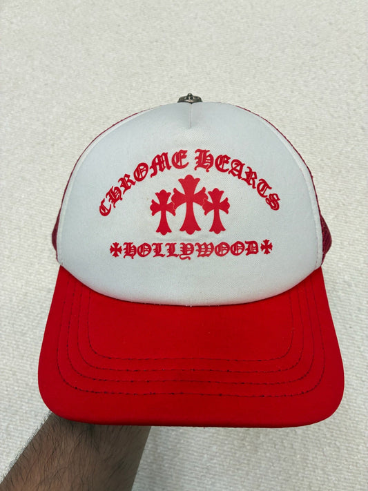 Chrome Hearts King Taco Trucker Hat Red