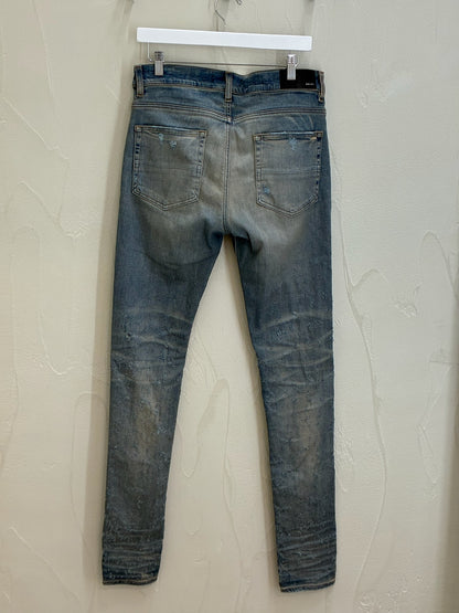 Amiri Shotgun Ripped Skinny Jeans