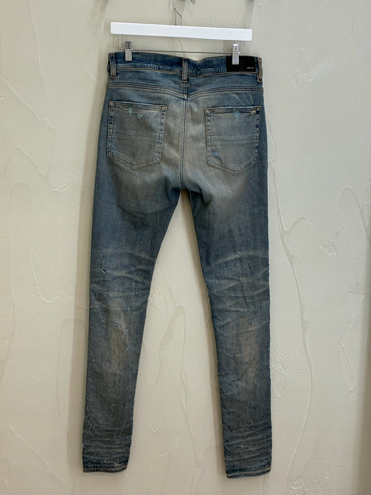 Amiri Shotgun Ripped Skinny Jeans