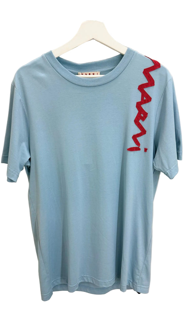 T-shirt Marni avec lettrage et détails