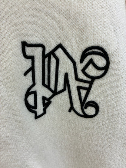 Palm Angels Monogram Knit Zip Up Hoodie