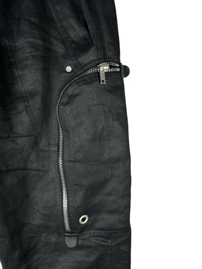 Rick Owens Bauhaus Black Cargo Pants