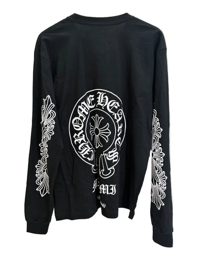 Chrome Hearts Miami Exclusive Horseshoe Logo Long Sleeve T-shirt