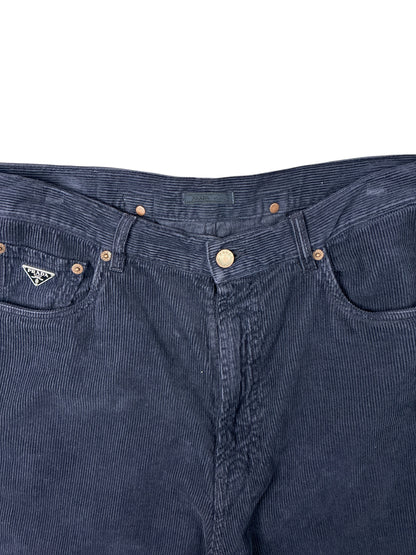 Prada Corduroy Relaxed Trousers