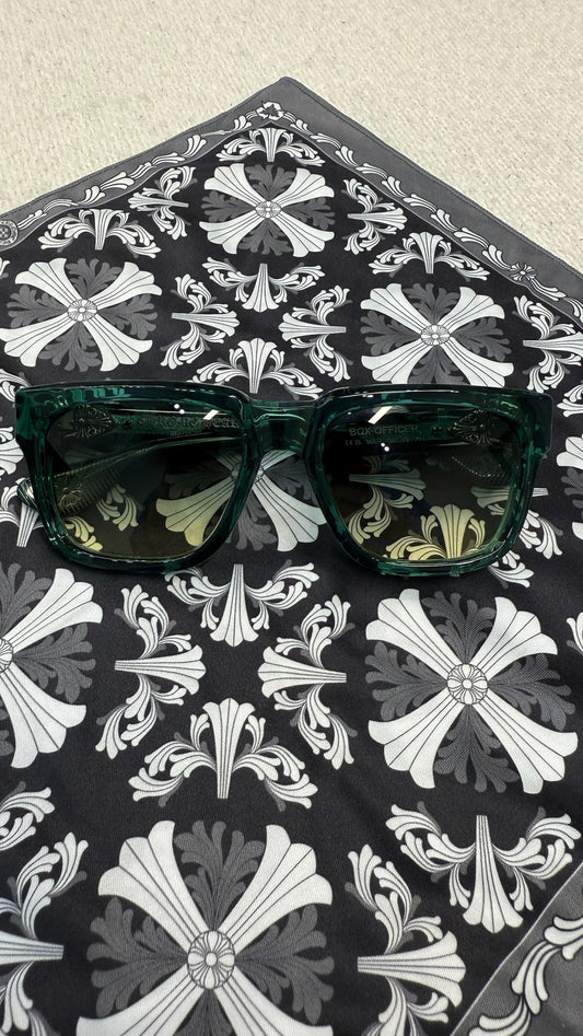 Chrome Hearts Box-Officer Glasses Green