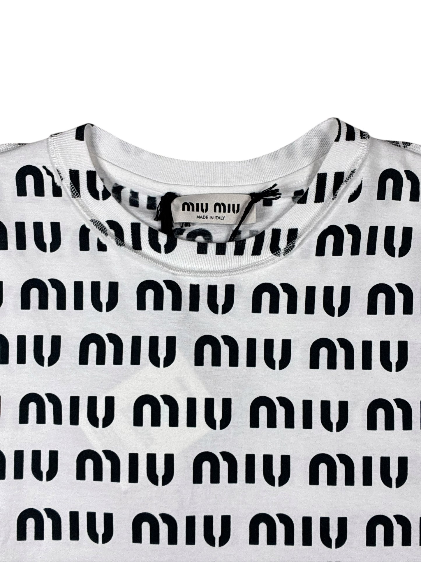 Miu Miu Print Cotton T-Shirt
