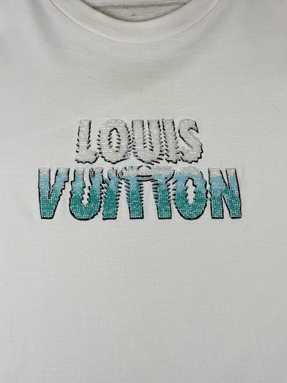 Louis Vuitton Embroidered Beads cotton T-Shirt