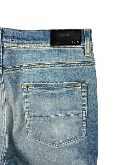 AMIRI MX1 Black Patch Distressed Jean