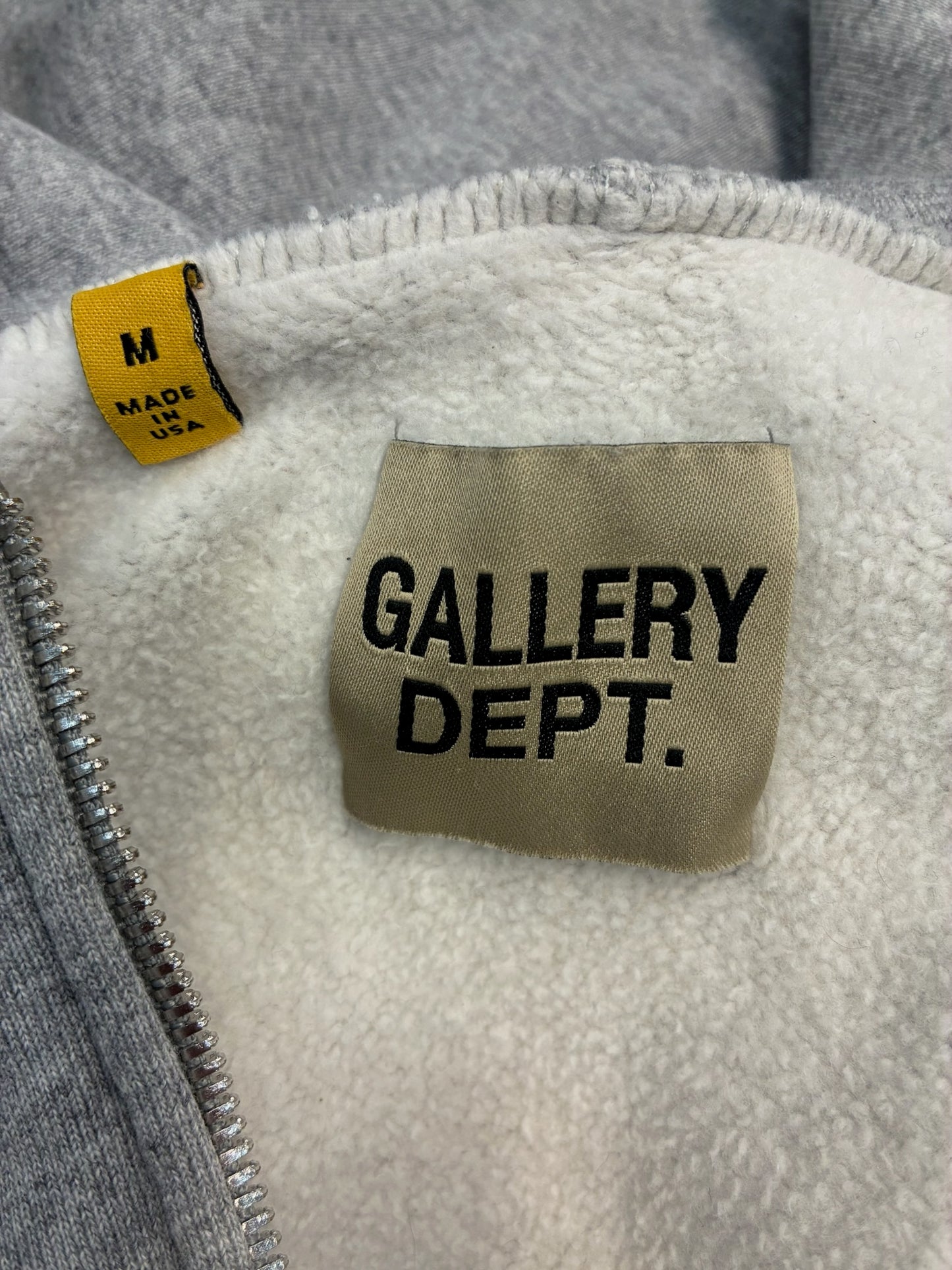 Gallery Dept. Grey French Zip Hoodie
