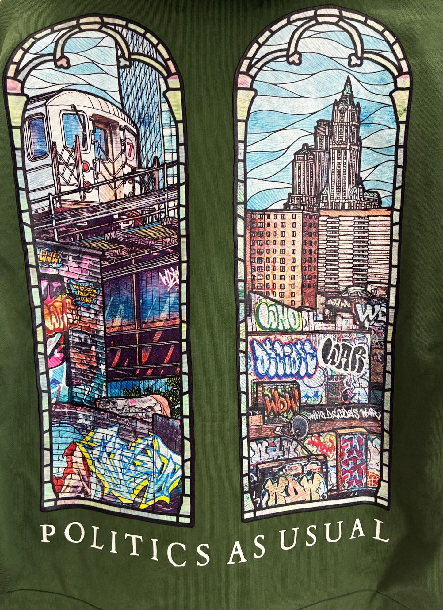 Who Decides War Politics As Usual Hoodie 'Green'