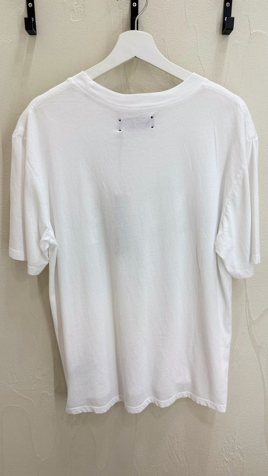 AMIRI White Dragon Cyan Print T-Shirt