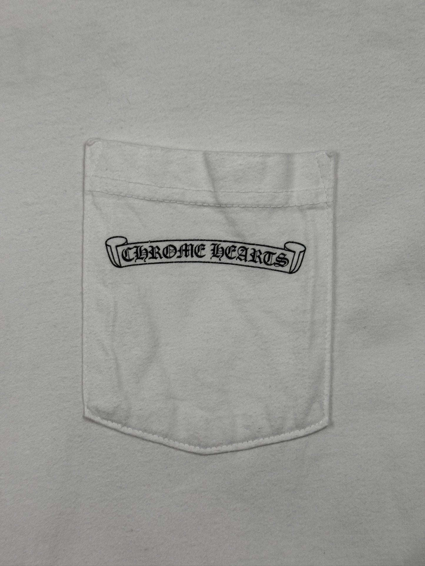 Chrome Hearts Shoulder Logo Pocket Tee USA Edition White