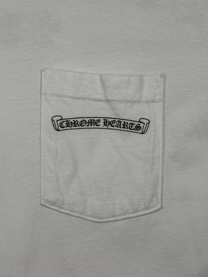 Chrome Hearts Shoulder Logo Pocket Tee USA Edition White