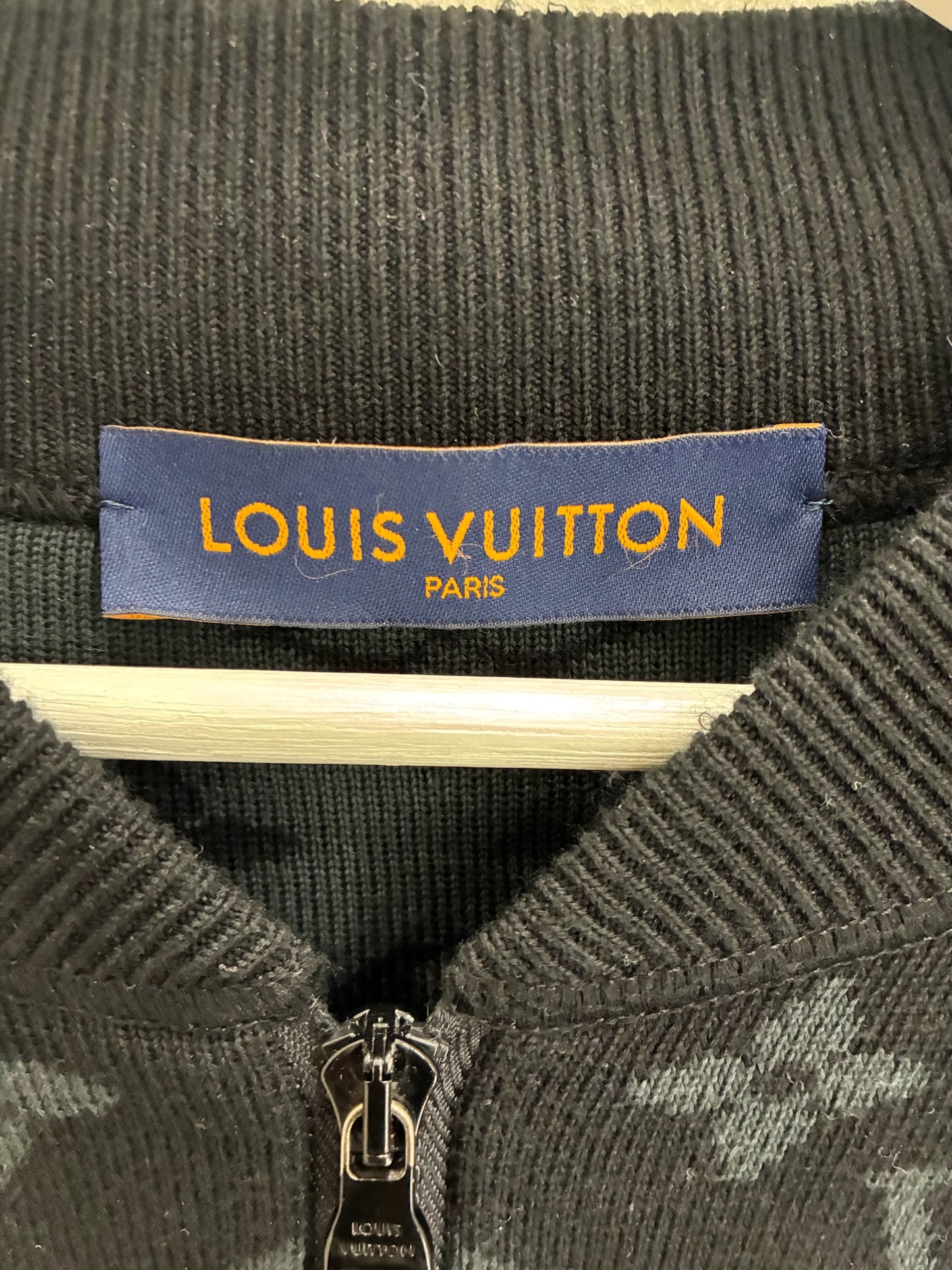 Louis Vuitton Graffiti Monogram Knitted Zip up Sweater