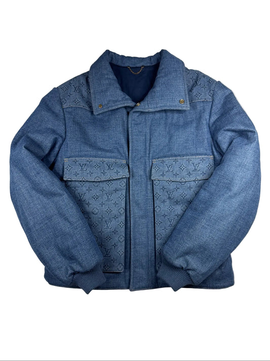 Louis Vuitton Monogram Padded Denim Jacket