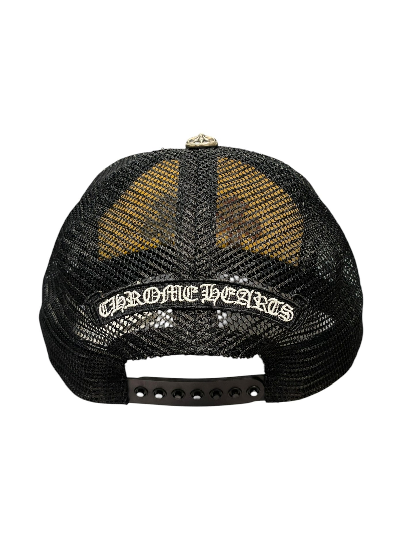 Chrome Hearts Triple Cross Trucker Hat Red White Blue