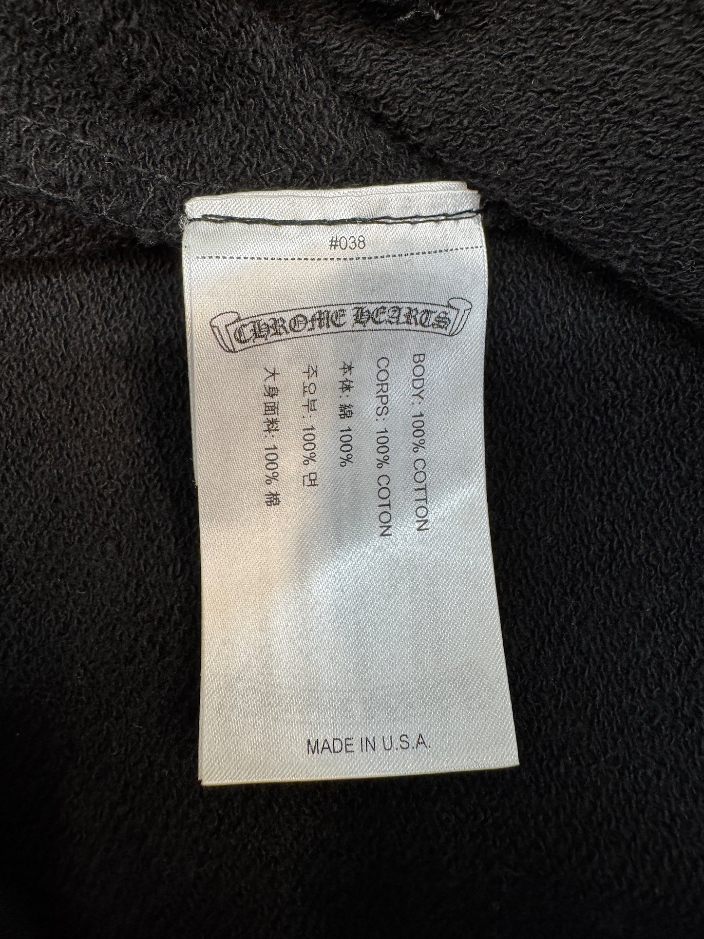 Chrome X Matty Boys Black "Stay Fast" Hoodie