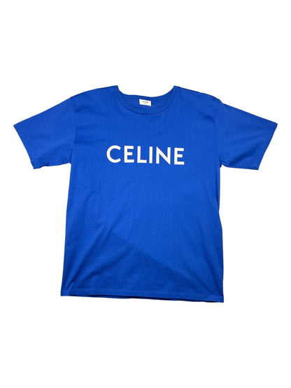 Celine Blue Logo T-Shirt