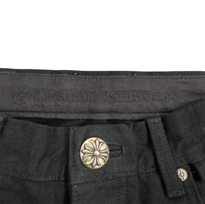 Chrome Hearts Cheetah And Green Cross Patch Jeans