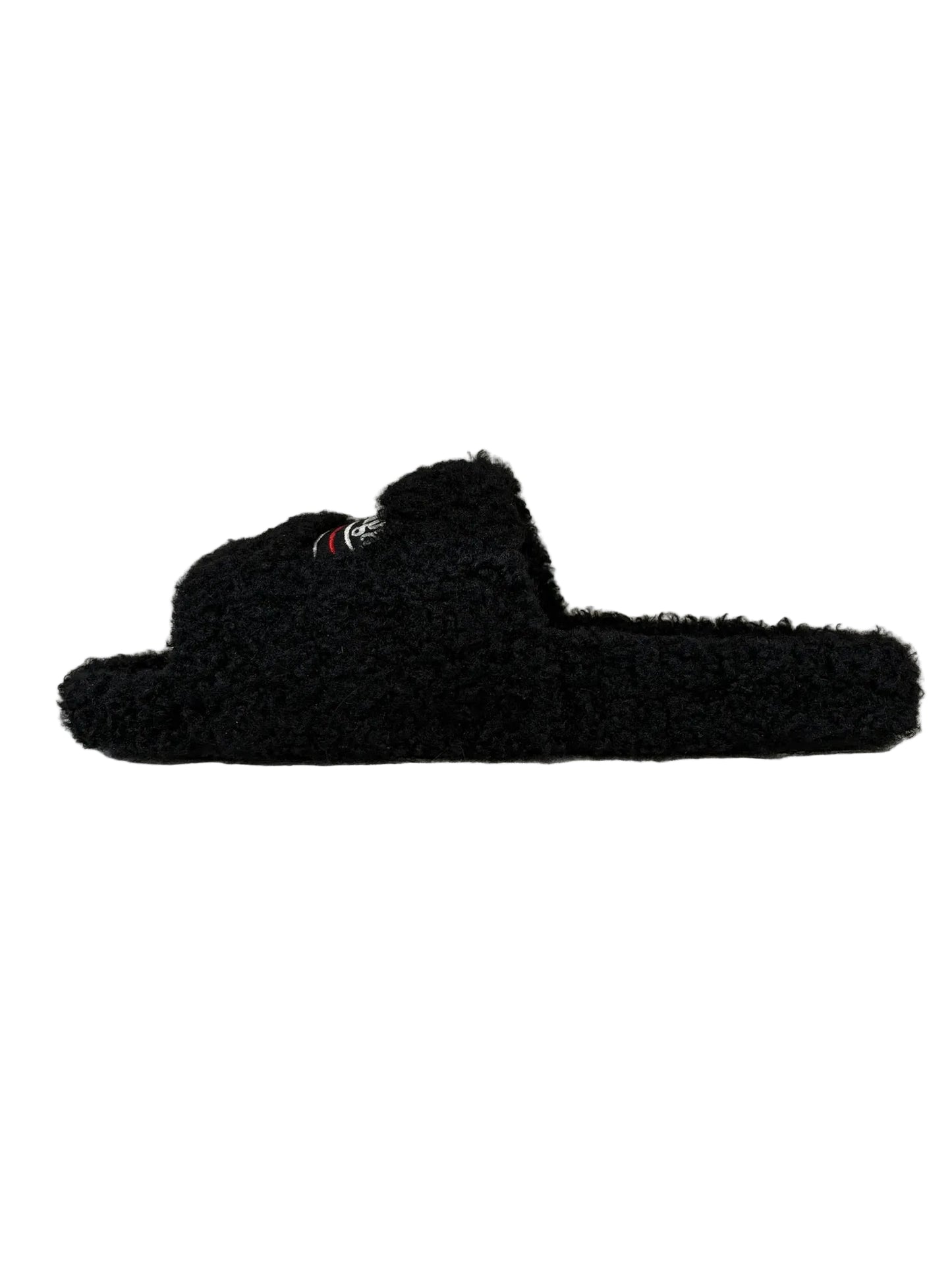 Balenciaga Black Fur slides