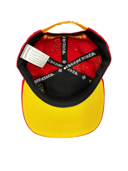 Chrome Hearts Crosspatch Hat Red and Gold
