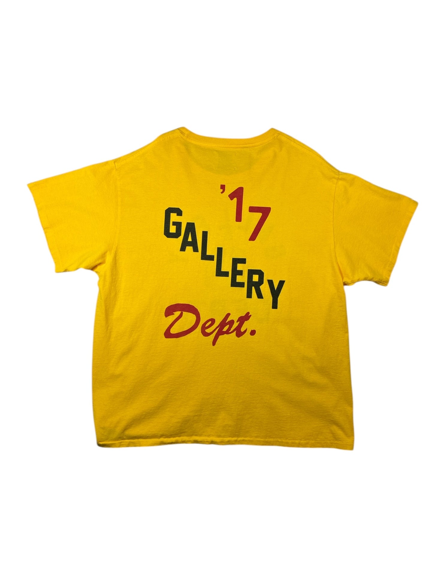 Gallery Dept Boxing Yellow Short Sleeve Shirt