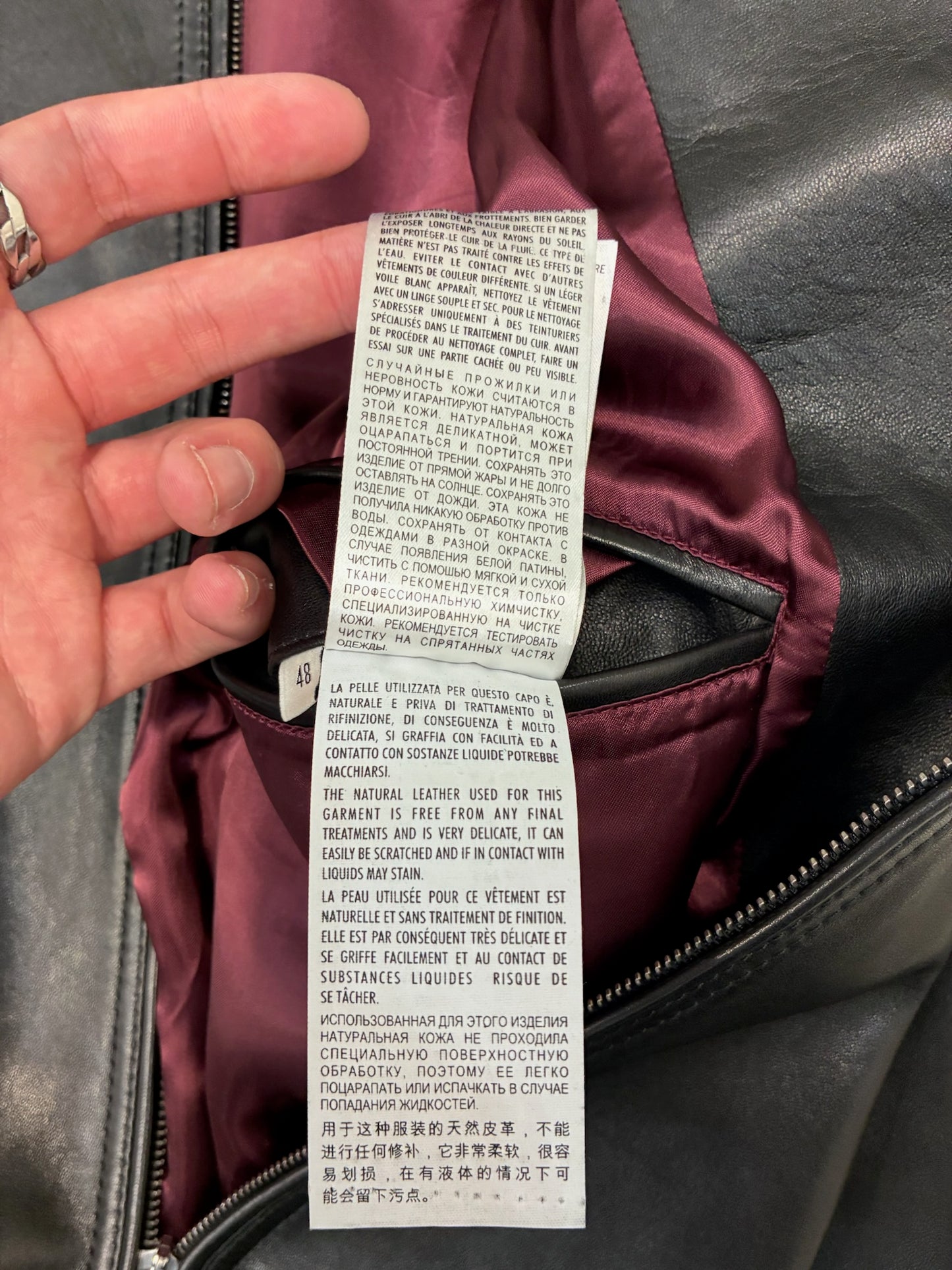 Gucci leather Jacket