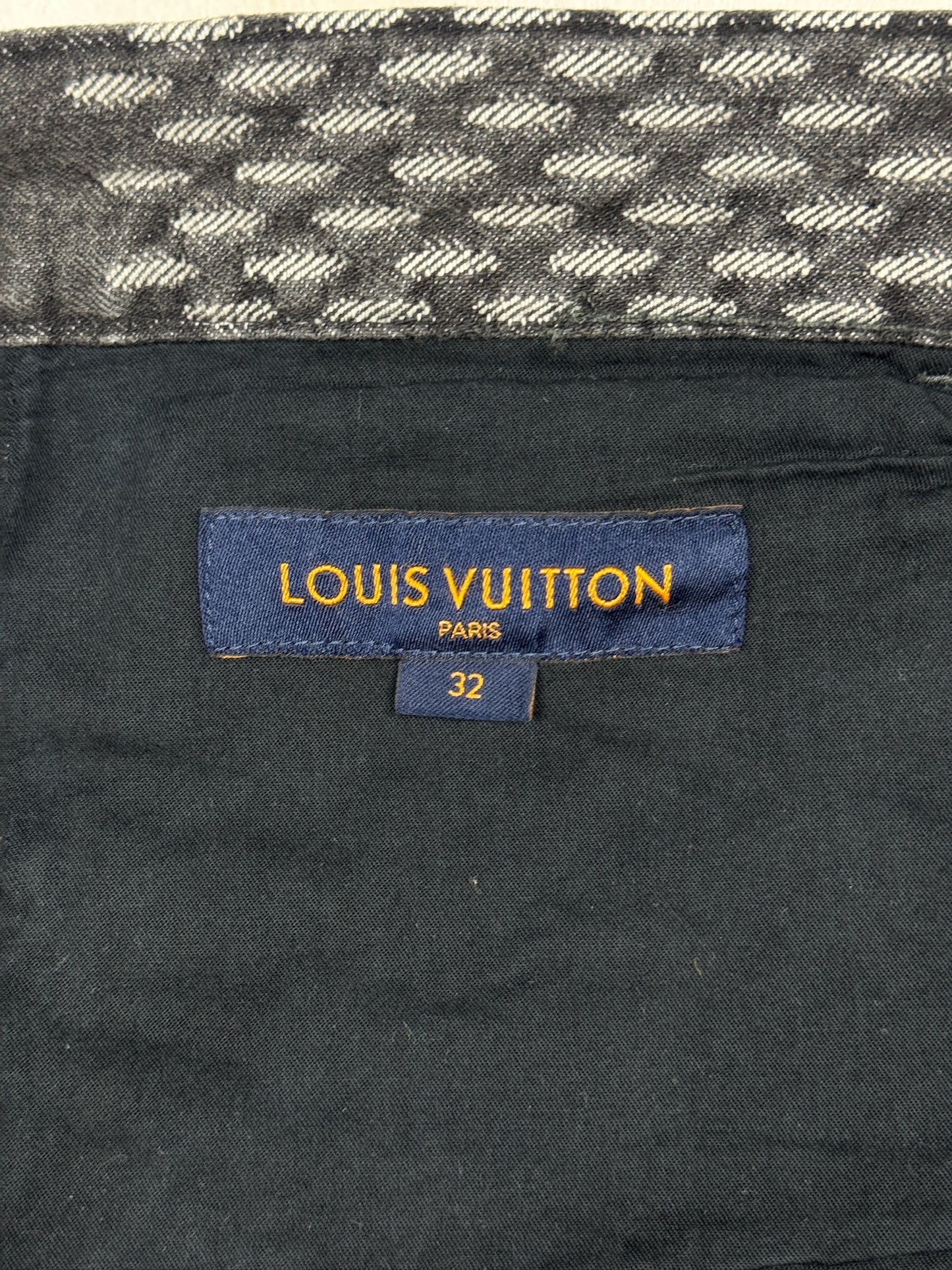 Louis Vuitton x Nigo Giant Damier Waves Monogram denim pants