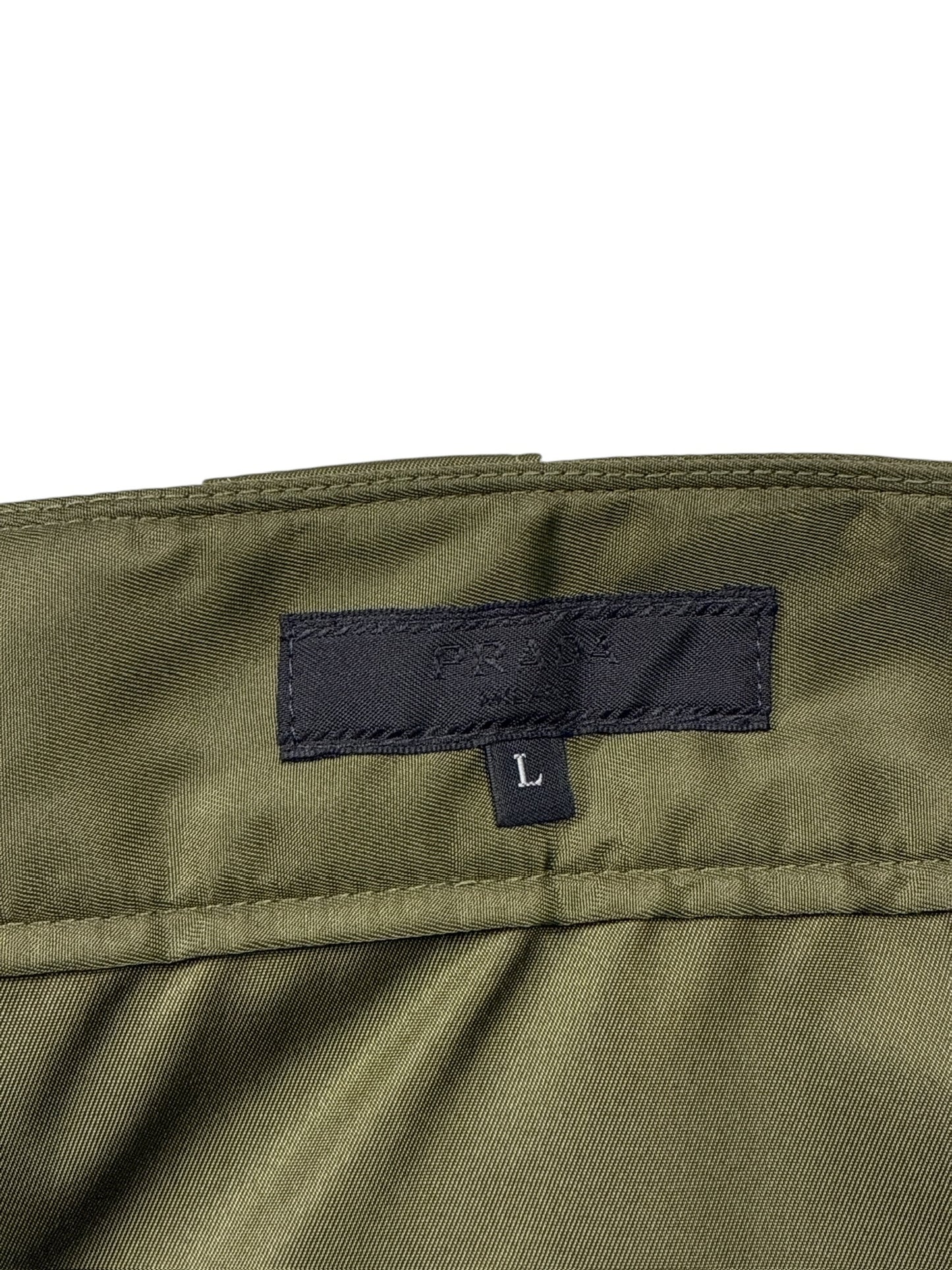Prada Re-Nylon Cargo Pants Green